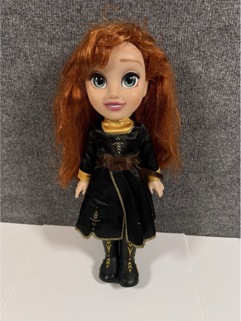 Disney Frozen 2 Princess Anna Doll Jakks Pacific 13.5" Black Dress Boots